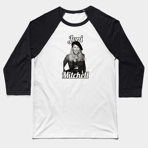 Joni Mitchell / 1943 Baseball T-Shirt by glengskoset